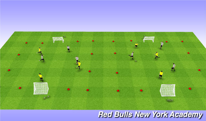 Football/Soccer Session Plan Drill (Colour): Tournament 3v3