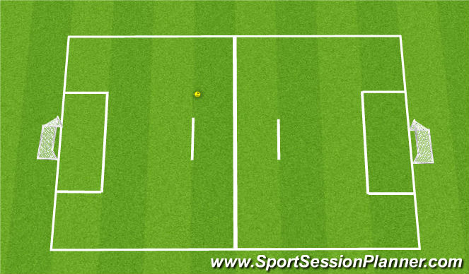 Football/Soccer Session Plan Drill (Colour): 4v4 6