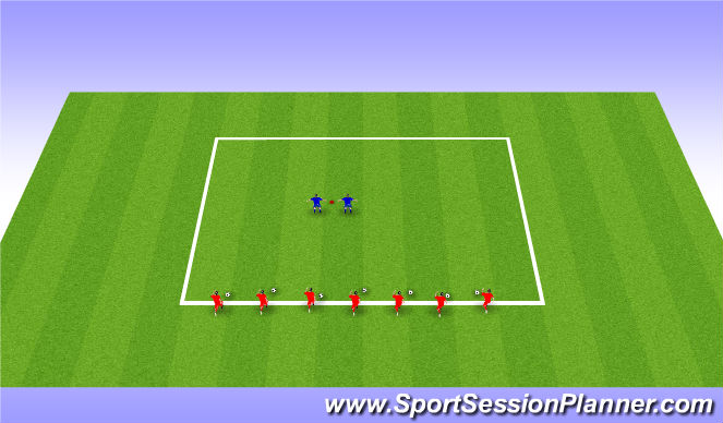Football/Soccer Session Plan Drill (Colour): Warm Up