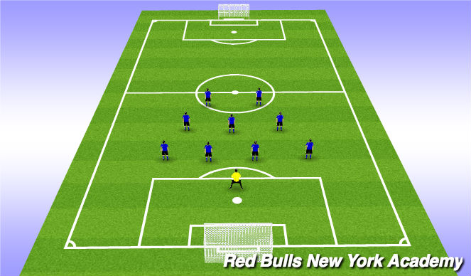 Football/Soccer Session Plan Drill (Colour): 11v11