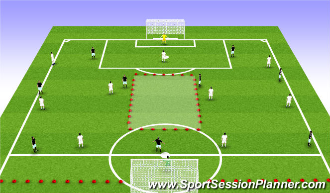 Football/Soccer Session Plan Drill (Colour): Game Training