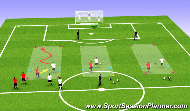 Football/Soccer Session Plan Drill (Colour): Screen 1