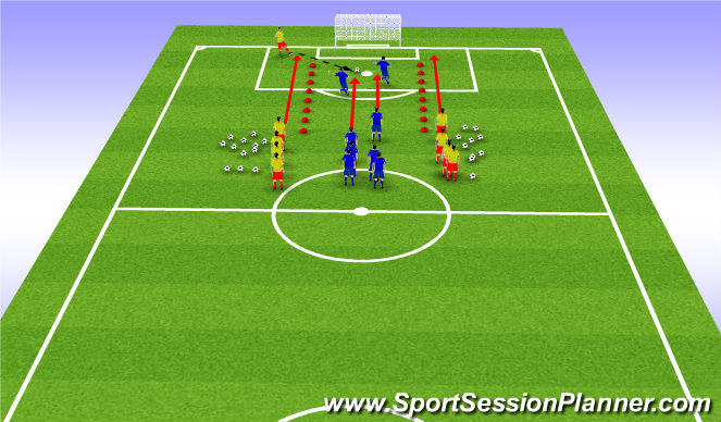 Football/Soccer Session Plan Drill (Colour): Screen 1