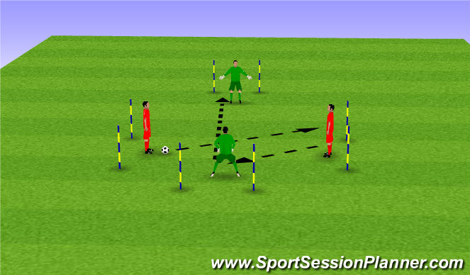 Football/Soccer Session Plan Drill (Colour): warm up