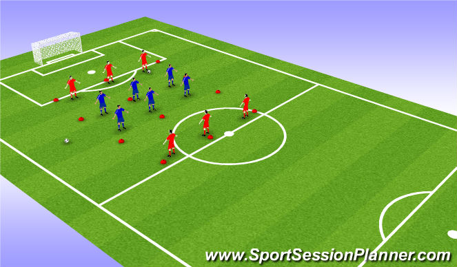 Football/Soccer Session Plan Drill (Colour): Screen 2