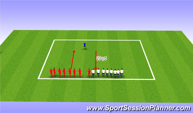 Football/Soccer Session Plan Drill (Colour): Cool Down Hiliard Serrao