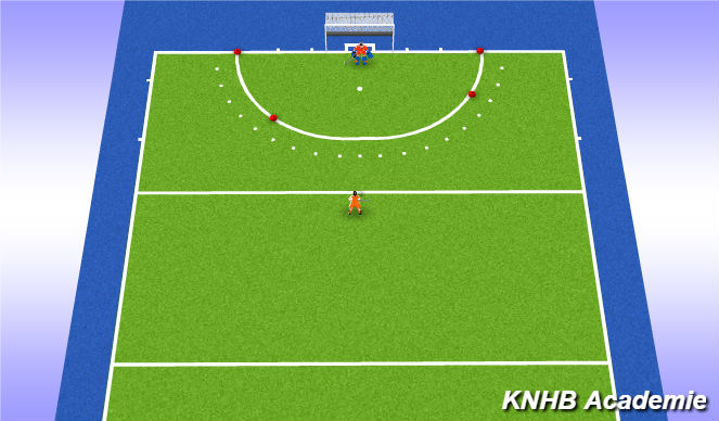 Hockey Session Plan Drill (Colour): Shoot outs