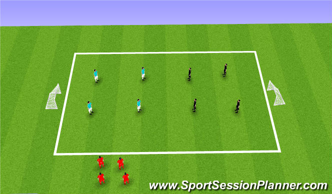 Football/Soccer Session Plan Drill (Colour): Block 4. Game