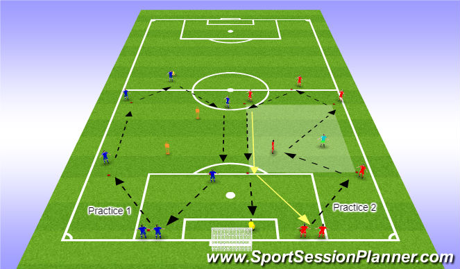 Football/Soccer Session Plan Drill (Colour): PP
