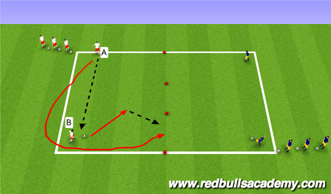 Football/Soccer Session Plan Drill (Colour): Warm Up
