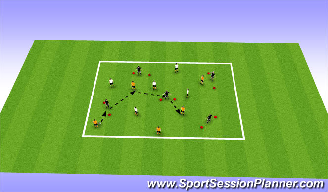 Football/Soccer Session Plan Drill (Colour): WEEK 3