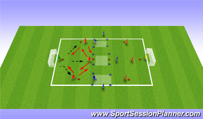 Football/Soccer Session Plan Drill (Colour): game enviroment