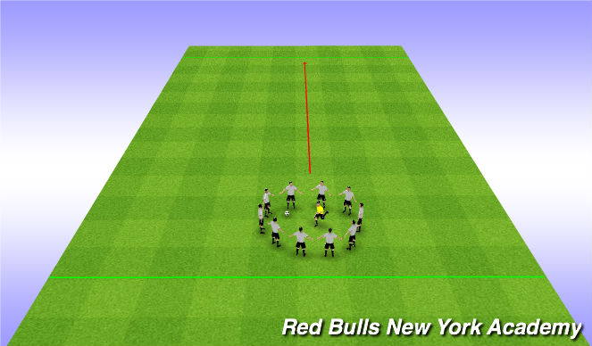 Football/Soccer Session Plan Drill (Colour): Hands Rondo
