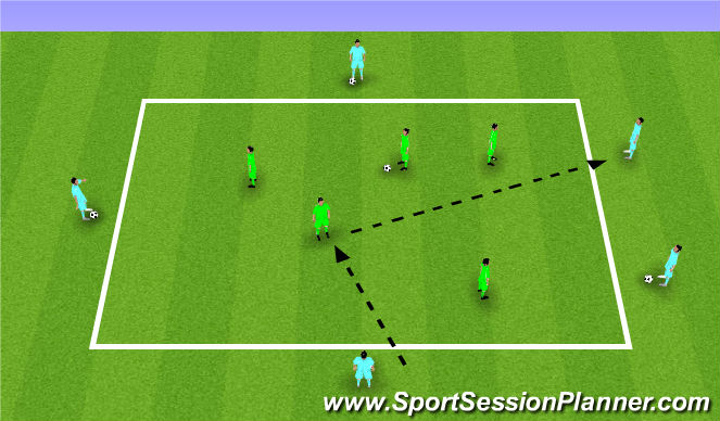Football/Soccer Session Plan Drill (Colour): T1