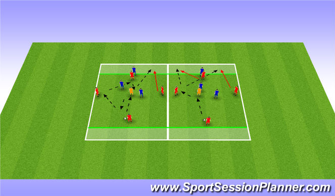 Football/Soccer Session Plan Drill (Colour): Screen 1