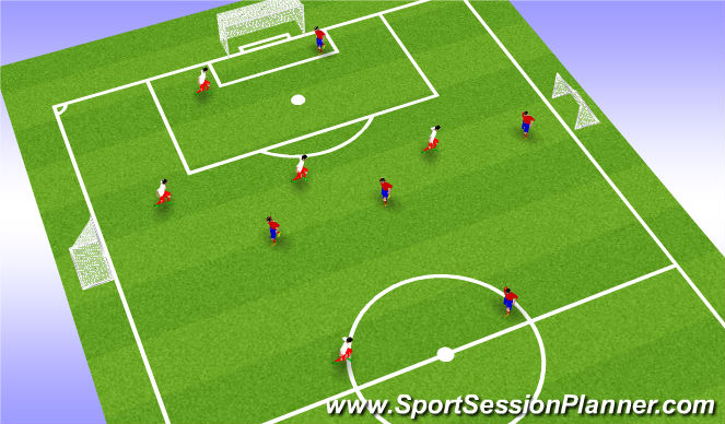 Football/Soccer Session Plan Drill (Colour): Global
