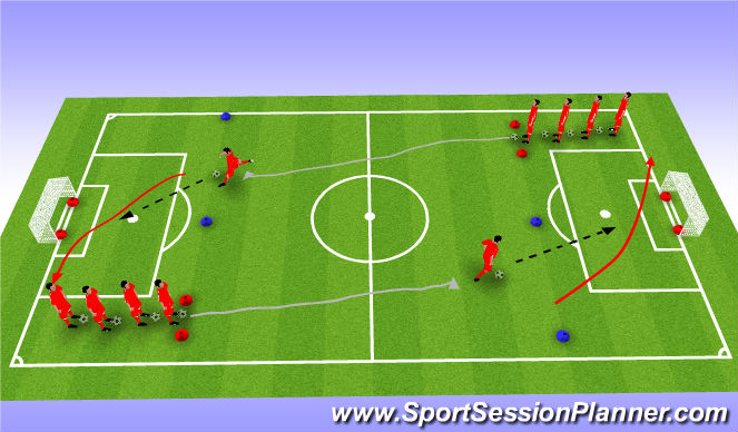Football/Soccer Session Plan Drill (Colour): Week 4