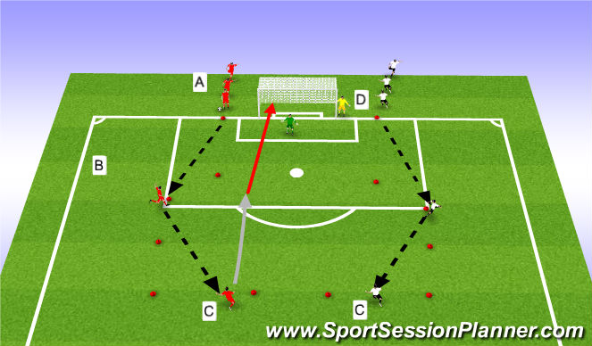 Football/Soccer Session Plan Drill (Colour): Week 6
