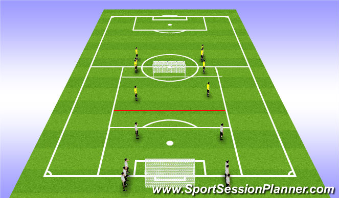 Football/Soccer Session Plan Drill (Colour): flying changes