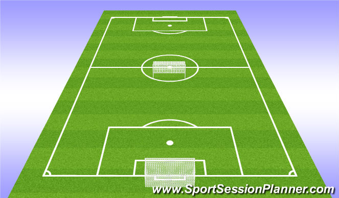 Football/Soccer Session Plan Drill (Colour): 11v11