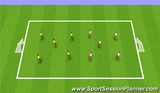 Football/Soccer Session Plan Drill (Colour): Futsal Game