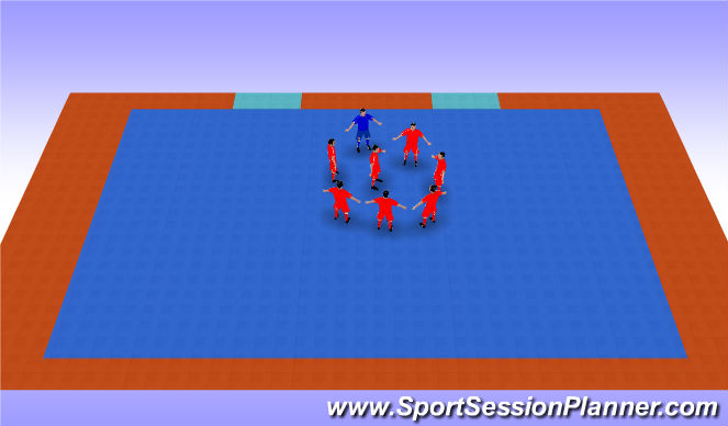 Futsal Session Plan Drill (Colour): Rondo