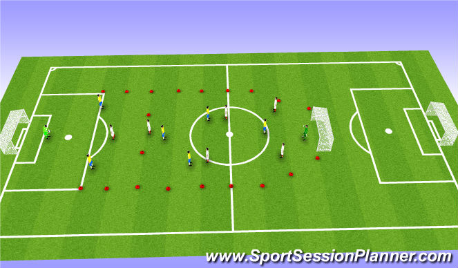 Football/Soccer Session Plan Drill (Colour): Lead In