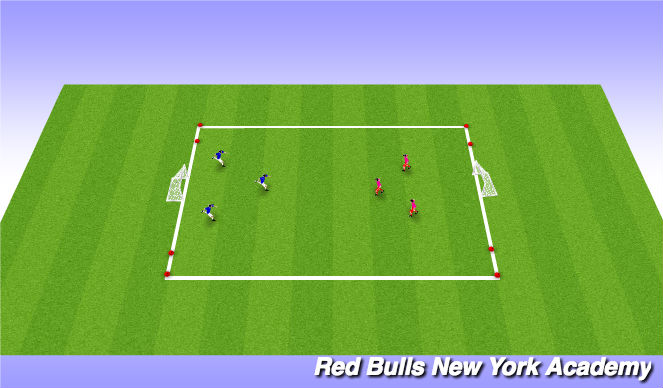 Football/Soccer Session Plan Drill (Colour): Condtioned game