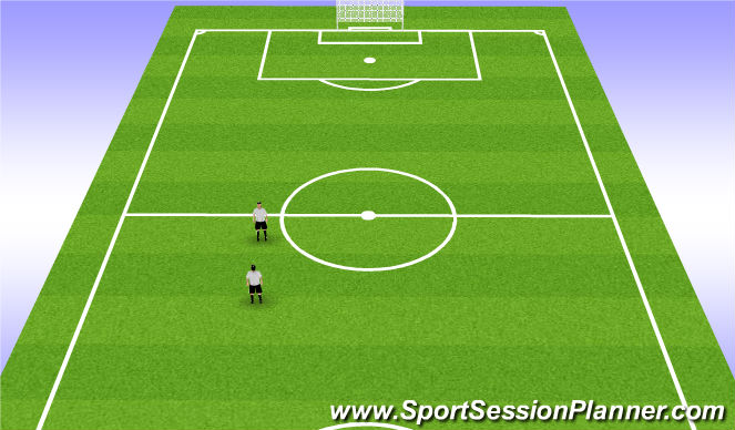 Football/Soccer Session Plan Drill (Colour): Controlling ball out of air Warm up