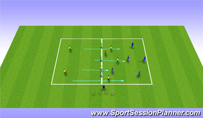 Football/Soccer Session Plan Drill (Colour): Screen 1
