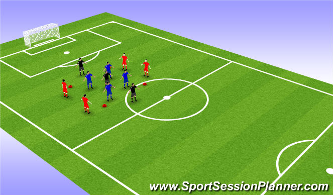 Football/Soccer Session Plan Drill (Colour): Screen 3