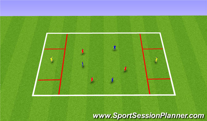 Football/Soccer Session Plan Drill (Colour): Support Skills 2