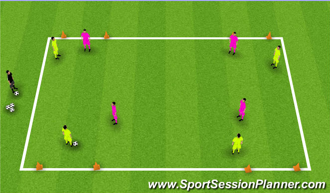 Football/Soccer Session Plan Drill (Colour): TR 2