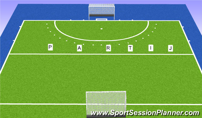 Hockey Session Plan Drill (Colour): Partij