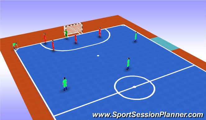 Futsal Session Plan Drill (Colour): Animation 1