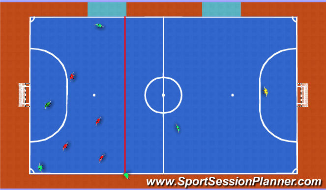 Futsal Session Plan Drill (Colour): Screen 1