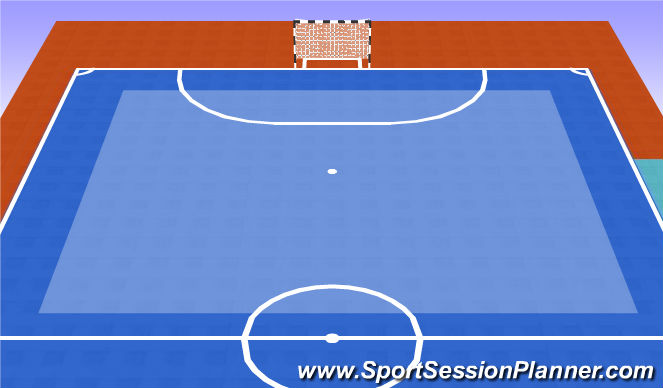 Futsal Session Plan Drill (Colour): Conduccion