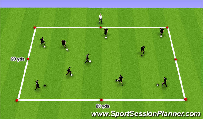 Football/Soccer Session Plan Drill (Colour): Body Breaks