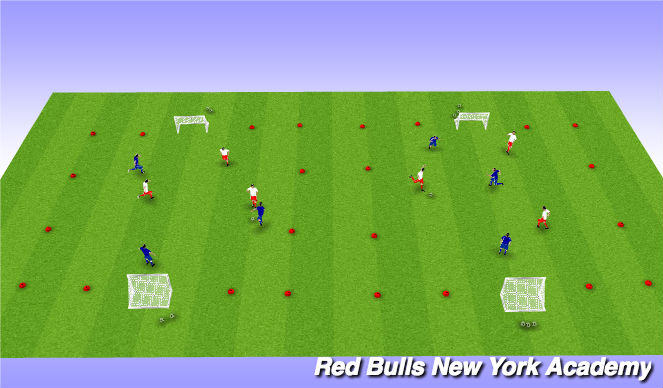 Football/Soccer Session Plan Drill (Colour): Tournament 3v3