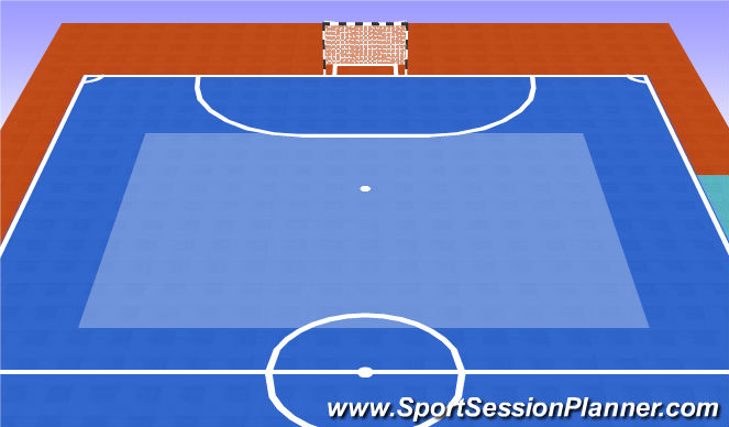 Futsal Session Plan Drill (Colour): Balonmano
