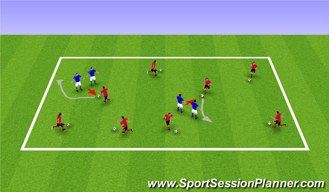 Football/Soccer Session Plan Drill (Colour): Screen 1
