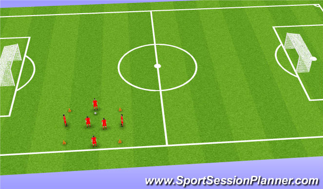 Football/Soccer Session Plan Drill (Colour): Kvadrat