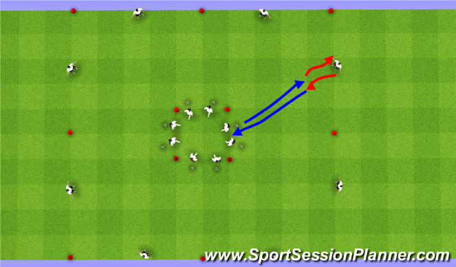 Football/Soccer Session Plan Drill (Colour): Warm Up takeover