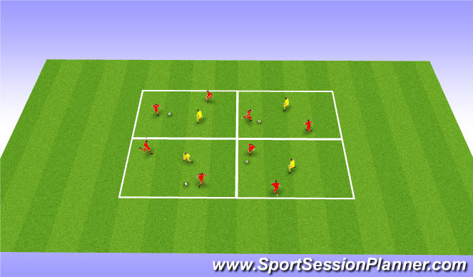 Football/Soccer Session Plan Drill (Colour): Activity
