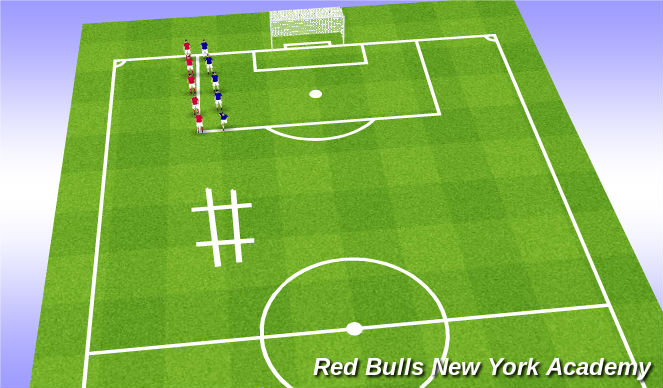 Football/Soccer Session Plan Drill (Colour): Warm-up