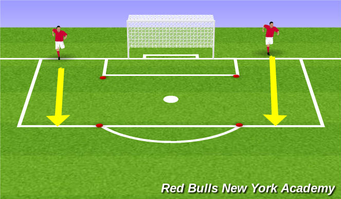 Football/Soccer Session Plan Drill (Colour): Warm Up
