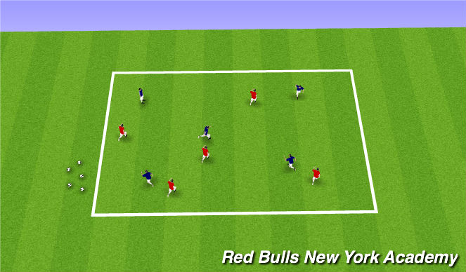 Football/Soccer Session Plan Drill (Colour): Warm up