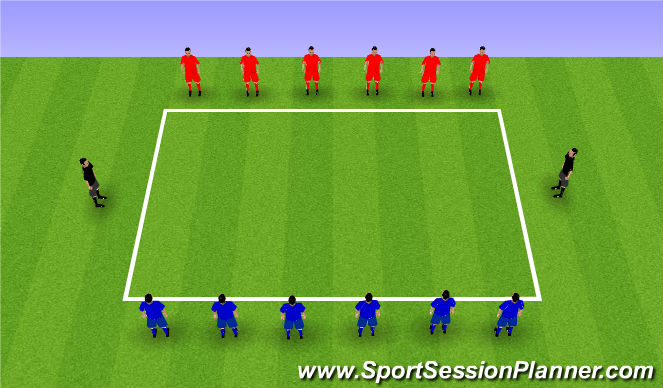 Football/Soccer Session Plan Drill (Colour): Cool down activity