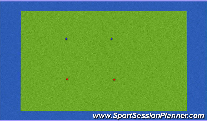 Hockey Session Plan Drill (Colour): Warming Up - mini rugby