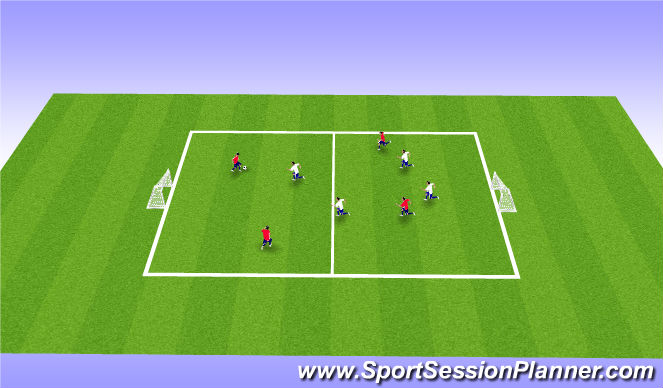 Football/Soccer Session Plan Drill (Colour): Intital Game